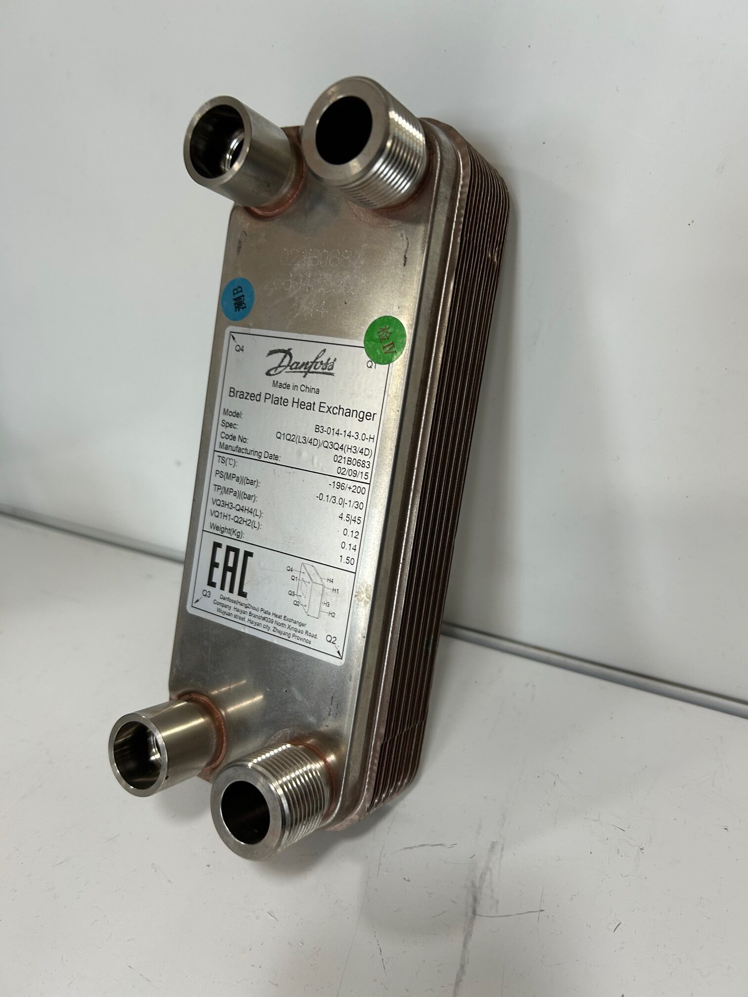 Теплообменник Danfoss B3-014-14-3.0-H пластинчатый